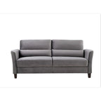 Canapé 3 places en velours style Mid-Century Modern de 198 cm — Rose / Gris / Ivoire / Bleu foncé
