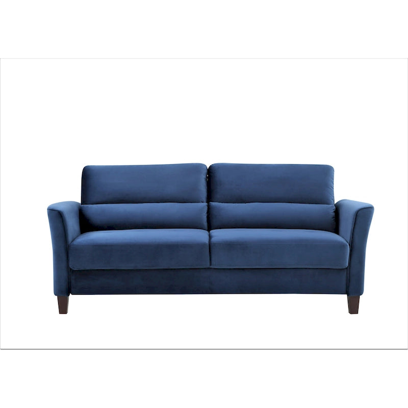 Canapé 3 places en velours style Mid-Century Modern de 198 cm — Rose / Gris / Ivoire / Bleu foncé