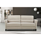 Canapé 3 places en velours style Mid-Century Modern de 198 cm — Rose / Gris / Ivoire / Bleu foncé