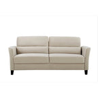 Canapé 3 places en velours style Mid-Century Modern de 198 cm — Rose / Gris / Ivoire / Bleu foncé