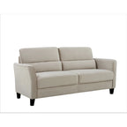 Canapé 3 places en velours style Mid-Century Modern de 198 cm — Rose / Gris / Ivoire / Bleu foncé