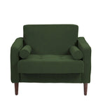 Fauteuil d'appoint en velours côtelé – Gris / Beige / Jaune / Vert / Bleu marine, à l'unité ou par lot de 2