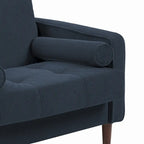 Fauteuil d'appoint en velours côtelé – Gris / Beige / Jaune / Vert / Bleu marine, à l'unité ou par lot de 2