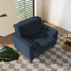 Fauteuil d'appoint en velours côtelé – Gris / Beige / Jaune / Vert / Bleu marine, à l'unité ou par lot de 2