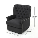 Fauteuil inclinable électrique en tissu capitonné – Capitonnage, Clous décoratifs, Monoplace, Multicolore