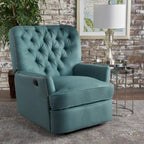 Fauteuil inclinable électrique en tissu capitonné – Capitonnage, Clous décoratifs, Monoplace, Multicolore