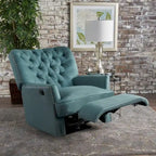 Fauteuil inclinable électrique en tissu capitonné – Capitonnage, Clous décoratifs, Monoplace, Multicolore
