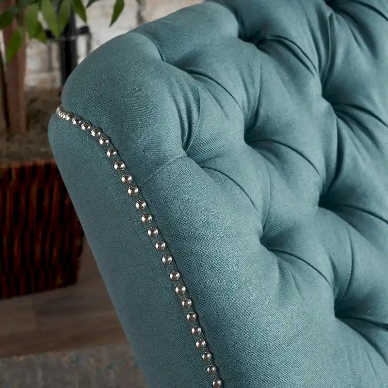 Fauteuil inclinable électrique en tissu capitonné – Capitonnage, Clous décoratifs, Monoplace, Multicolore
