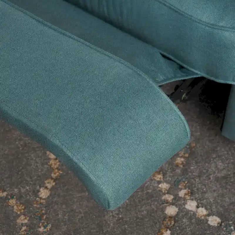 Fauteuil inclinable électrique en tissu capitonné – Capitonnage, Clous décoratifs, Monoplace, Multicolore