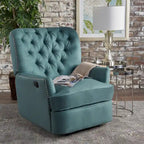 Fauteuil inclinable électrique en tissu capitonné – Capitonnage, Clous décoratifs, Monoplace, Multicolore