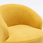 Fauteuil baril pivotant à 360° en tissu Teddy, 1 place – Plusieurs coloris