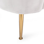 Canapé 3 places en velours coquillage glamour multicolore