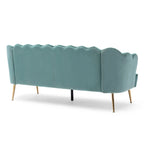 Canapé 3 places en velours coquillage glamour multicolore