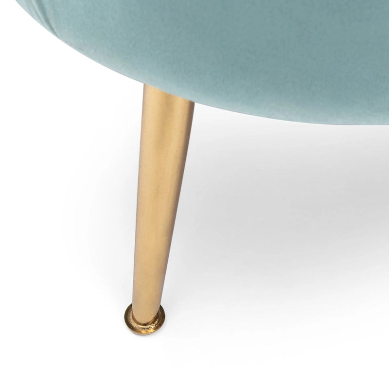 Canapé 3 places en velours coquillage glamour multicolore