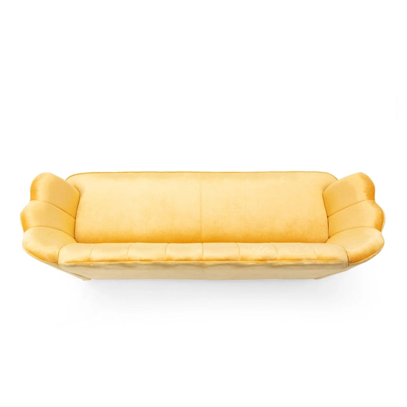 Canapé 3 places en velours coquillage glamour multicolore