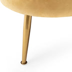Canapé 3 places en velours coquillage glamour multicolore