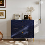 Commode à 3 tiroirs noire / blanche / bleue / verte