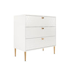 Commode à 3 tiroirs noire / blanche / bleue / verte