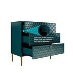 Commode à 3 tiroirs noire / blanche / bleue / verte