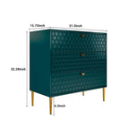 Commode à 3 tiroirs noire / blanche / bleue / verte
