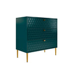 Commode à 3 tiroirs noire / blanche / bleue / verte
