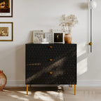 Commode à 3 tiroirs noire / blanche / bleue / verte