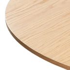 Table de salle à manger ronde – Noir/Bois, 6 places, Style nordique