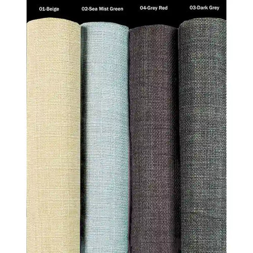 Pouff ottoman carré capitonné beige / vert / gris / gris foncé, 1 personne