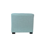 Pouff ottoman carré capitonné beige / vert / gris / gris foncé, 1 personne