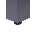 Pouff ottoman carré capitonné beige / vert / gris / gris foncé, 1 personne