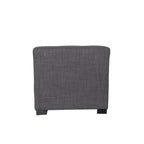 Pouff ottoman carré capitonné beige / vert / gris / gris foncé, 1 personne