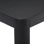 Table basse rectangulaire en pin massif noyer, 137 cm