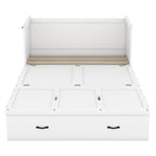 Lit escamotable gris pleine grandeur avec tiroir et ports USB, 1 place