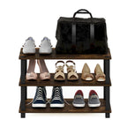 Étagère à chaussures 3 niveaux Amber Pine/Black – Jusqu'à 9 paires