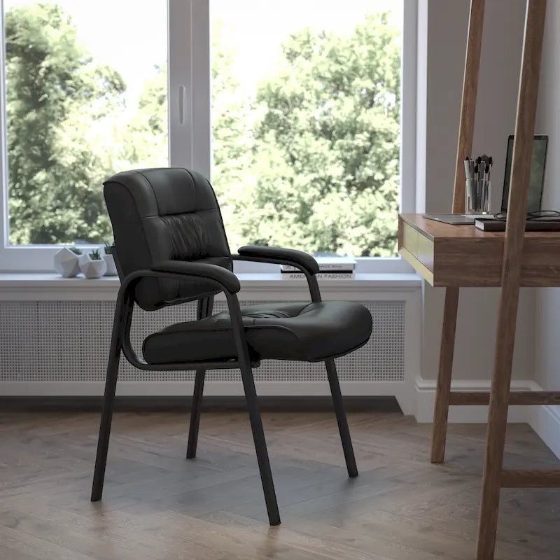 Fauteuil de bureau capitonné en similicuir avec accoudoirs rembourrés – Rouge / Blanc / Marron / Noir, 1 place