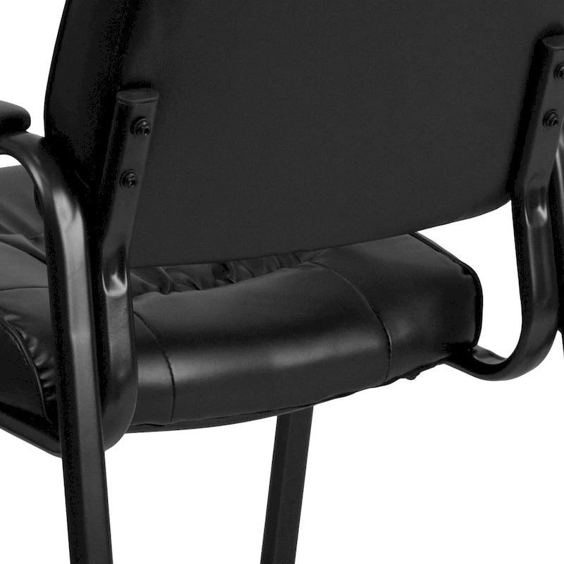 Fauteuil de bureau capitonné en similicuir avec accoudoirs rembourrés – Rouge / Blanc / Marron / Noir, 1 place