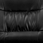 Fauteuil de bureau capitonné en similicuir avec accoudoirs rembourrés – Rouge / Blanc / Marron / Noir, 1 place