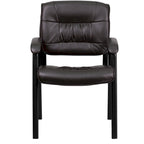 Fauteuil de bureau capitonné en similicuir avec accoudoirs rembourrés – Rouge / Blanc / Marron / Noir, 1 place