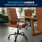 Fauteuil de bureau pivotant à dossier haut en similicuir noir/blanc/gris/marron, piétement chromé/doré/or rose/noir, siège simple
