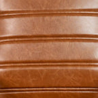 Fauteuil de bureau pivotant à dossier haut en similicuir noir/blanc/gris/marron, piétement chromé/doré/or rose/noir, siège simple