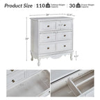 Table de chevet de style campagnard avec 3 tiroirs, finition vieillie, bleu/noyer/blanc, lot de 2