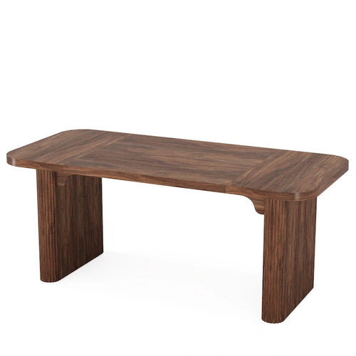 Bureau rectangulaire de 160 cm, naturel/marron, 1 personne
