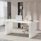 Bureau rectangulaire de 160 cm, naturel/marron, 1 personne