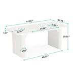 Bureau rectangulaire de 160 cm, naturel/marron, 1 personne