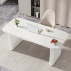 Bureau rectangulaire de 160 cm, naturel/marron, 1 personne