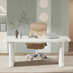 Bureau rectangulaire de 160 cm, naturel/marron, 1 personne