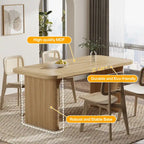 Bureau rectangulaire de 160 cm, naturel/marron, 1 personne