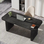 Bureau rectangulaire de 160 cm, naturel/marron, 1 personne