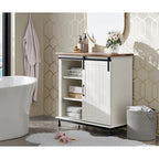 Buffet en pin vieilli, 70 po, avec portes coulissantes de style grange