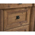 Bureau informatique individuel avec tiroirs – Chêne vintage / Chêne fendu / Cerisier sélectionné / Chêne éolien
